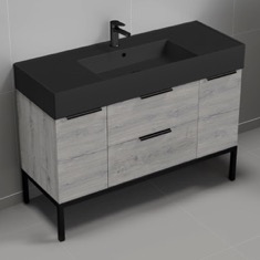 Modern Bathroom Vanity, 48 inch, Free Standing
